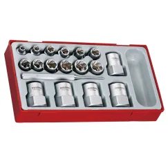 3/8in & 1/2in Dr. Stud Ext Skt Set - TC-Tray